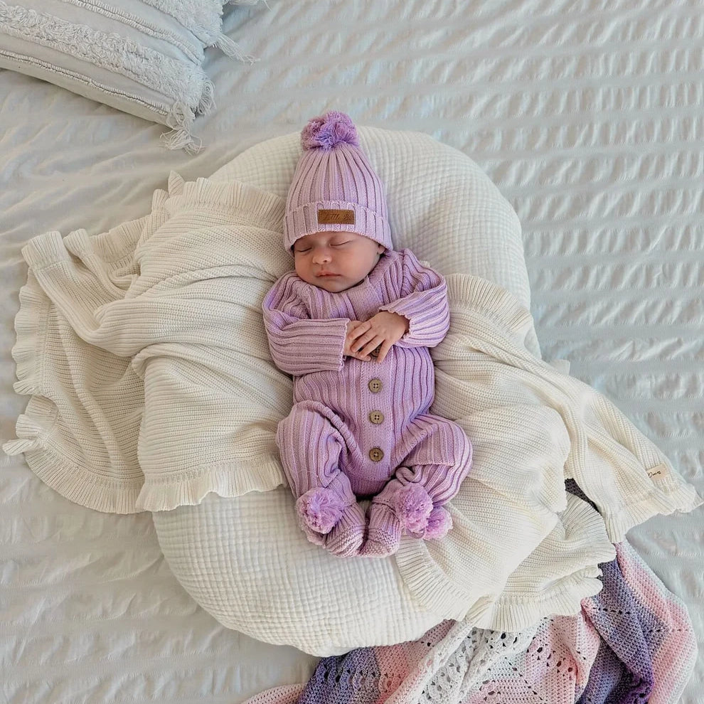 Tutina a costine Violet