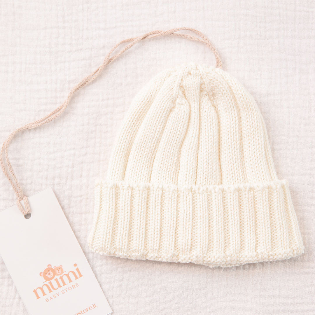 Cappello basic neonato in maglia