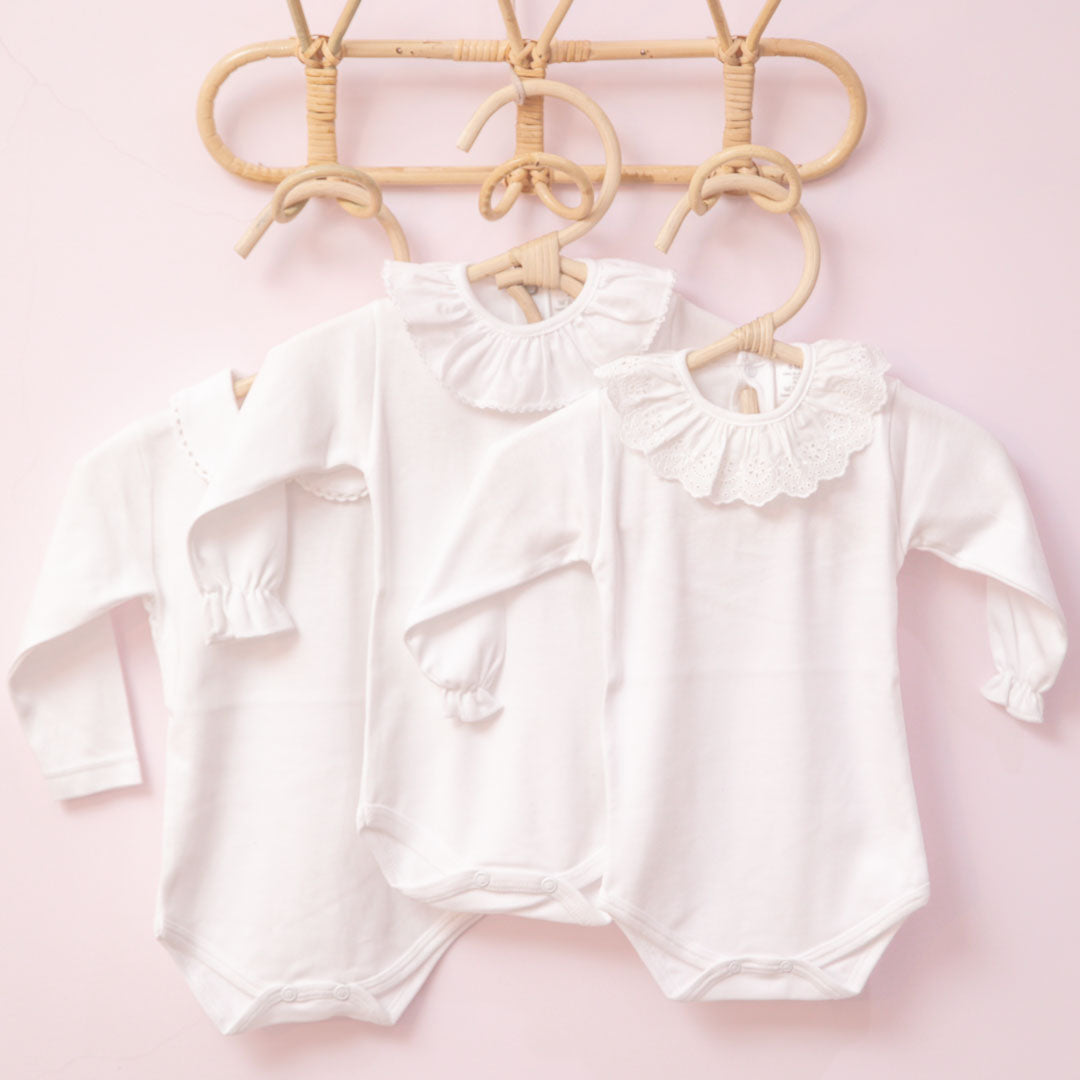 Body manica lunga colletto Peter Pan