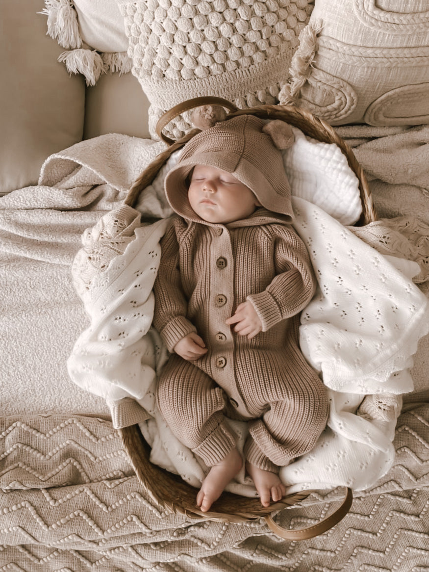 Tutina con cappuccio Teddy Cacao