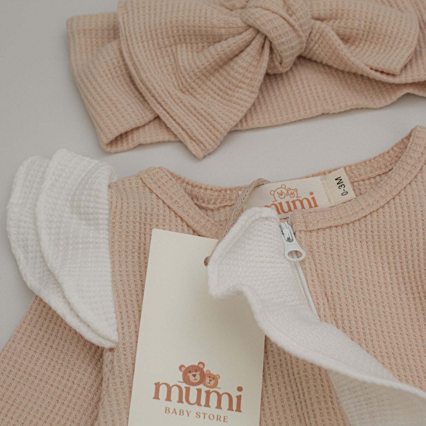 Tutina Mumi con volant + Fascia Fiocco