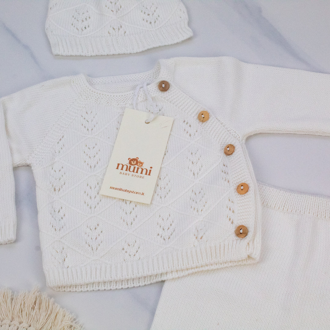 Completo 3 pezzi in maglia