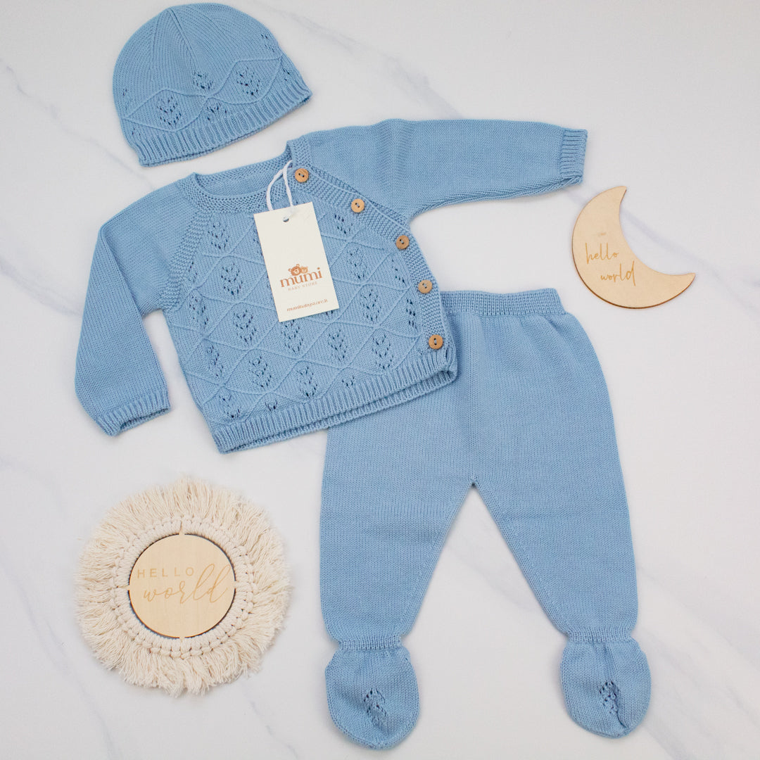 Completo 3 pezzi in maglia