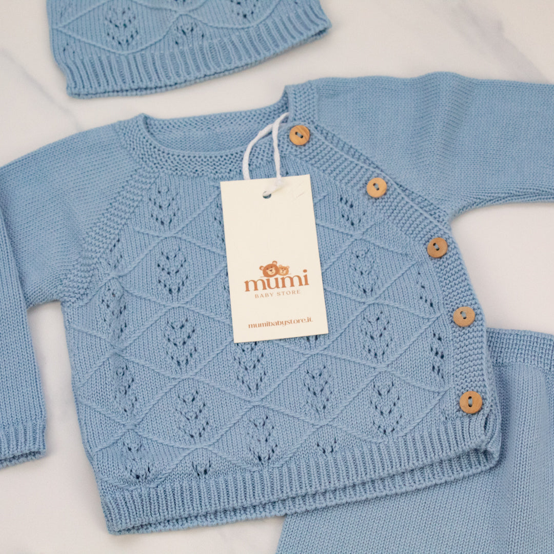 Completo 3 pezzi in maglia