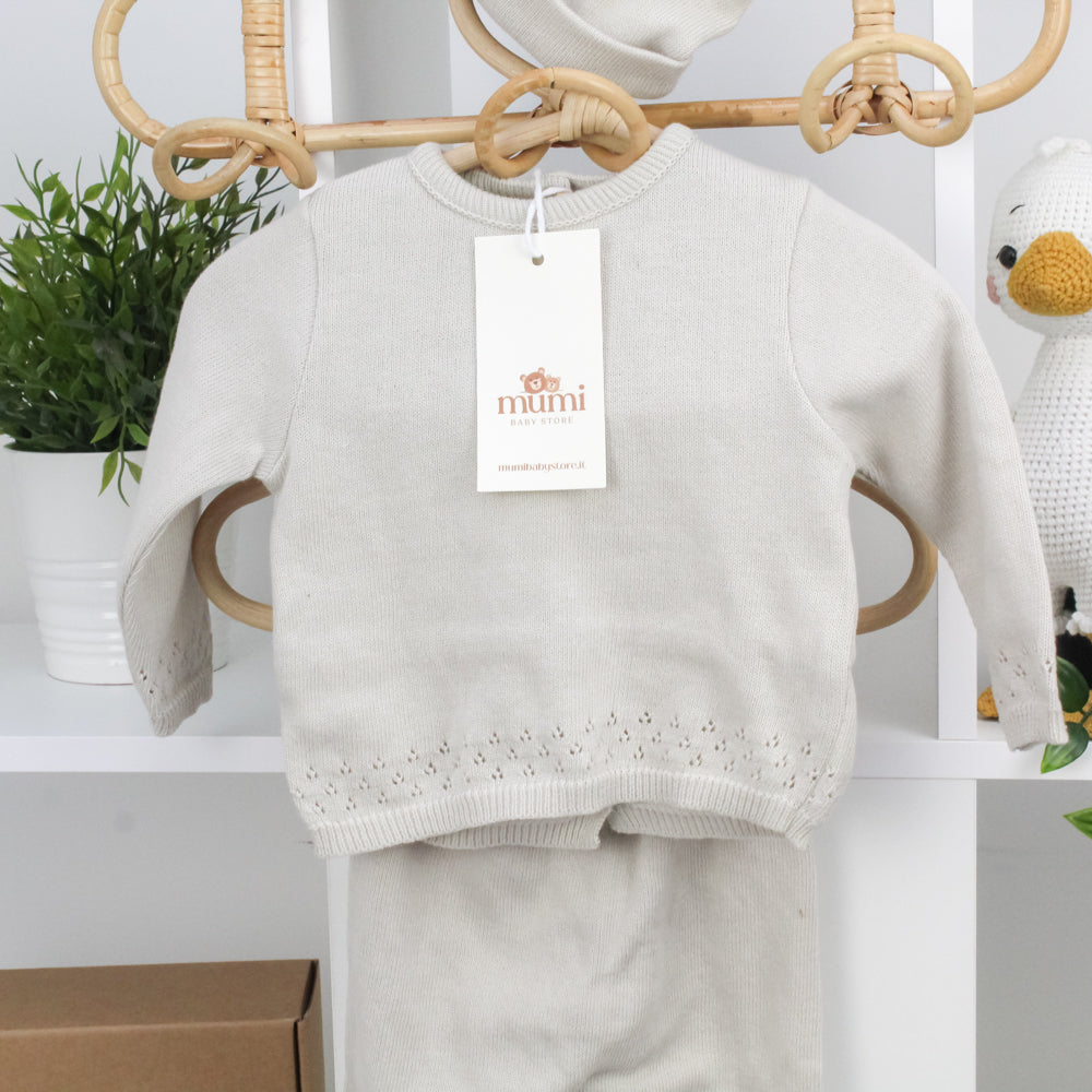 Coordinato in maglia + copertina