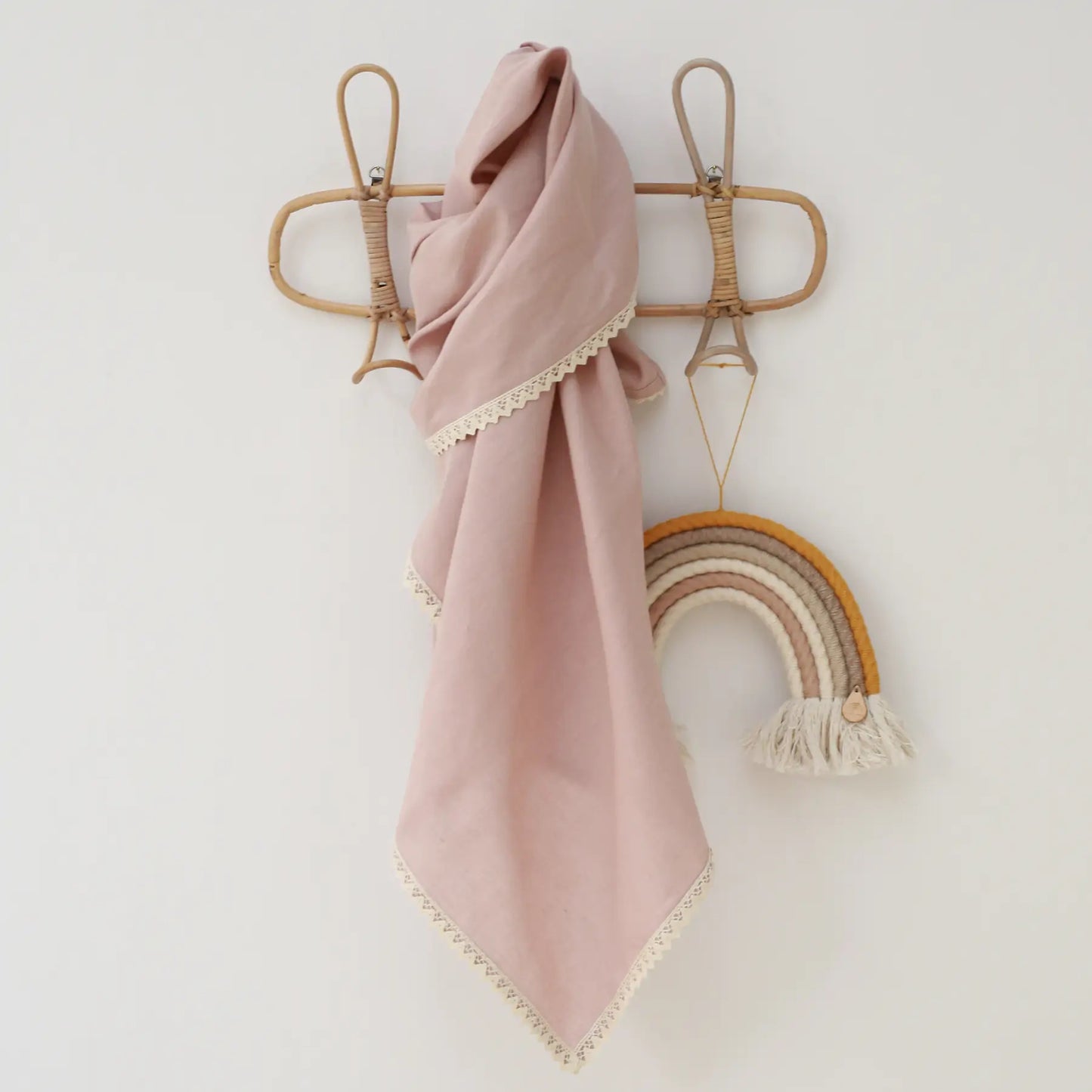 Swaddle in lino con pizzo