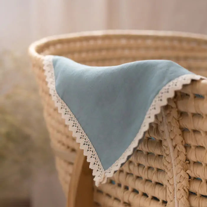 Swaddle in lino con pizzo
