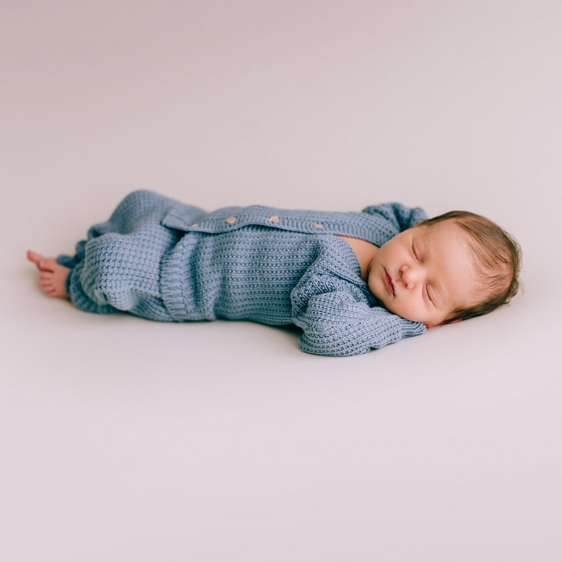 Cardigan in maglia blu