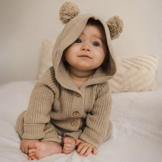 Tutina con cappuccio Teddy Tortora