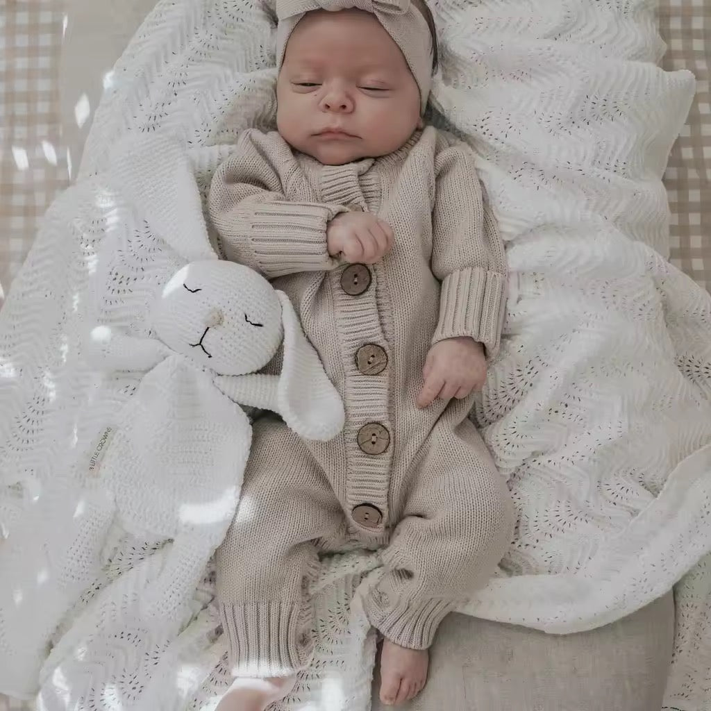 Tutina “Noa” con Cappellino Pompon,Caldo Cotone 100% Biologico 🧸☁️✨