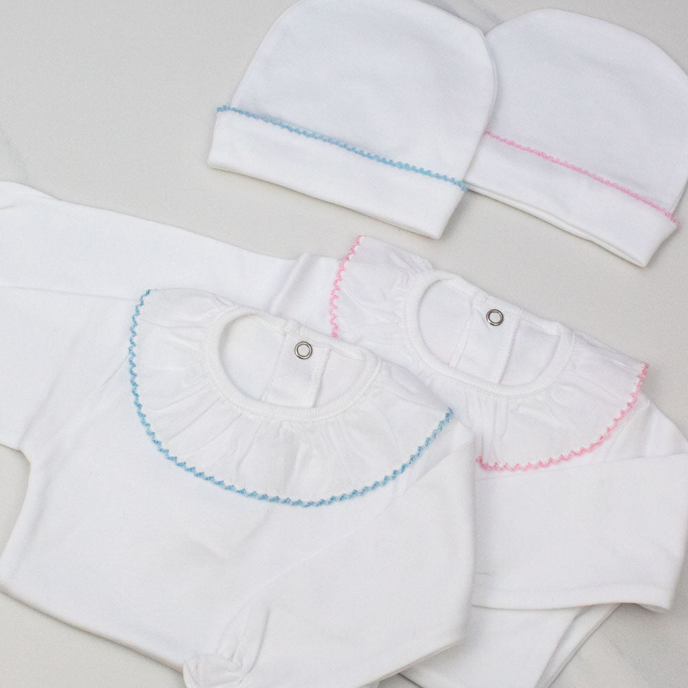 BOD HOME. Body per Neonato, Manica Lunga, Collo Rotondo con Volant Ricamato, Unisex, Cotone, Fino a 24 Mesi, Body Bianco, Comodo, Morbido, Ideale per tutti i Giorni BOD HOME. Body per Neonato, Manica Lunga, Collo Rotondo con Volant Ricamato, Unisex, Cotone, Fino a 24 Mesi, Body Bianco, Comodo, Morbido, Ideale per tutti i Giorni