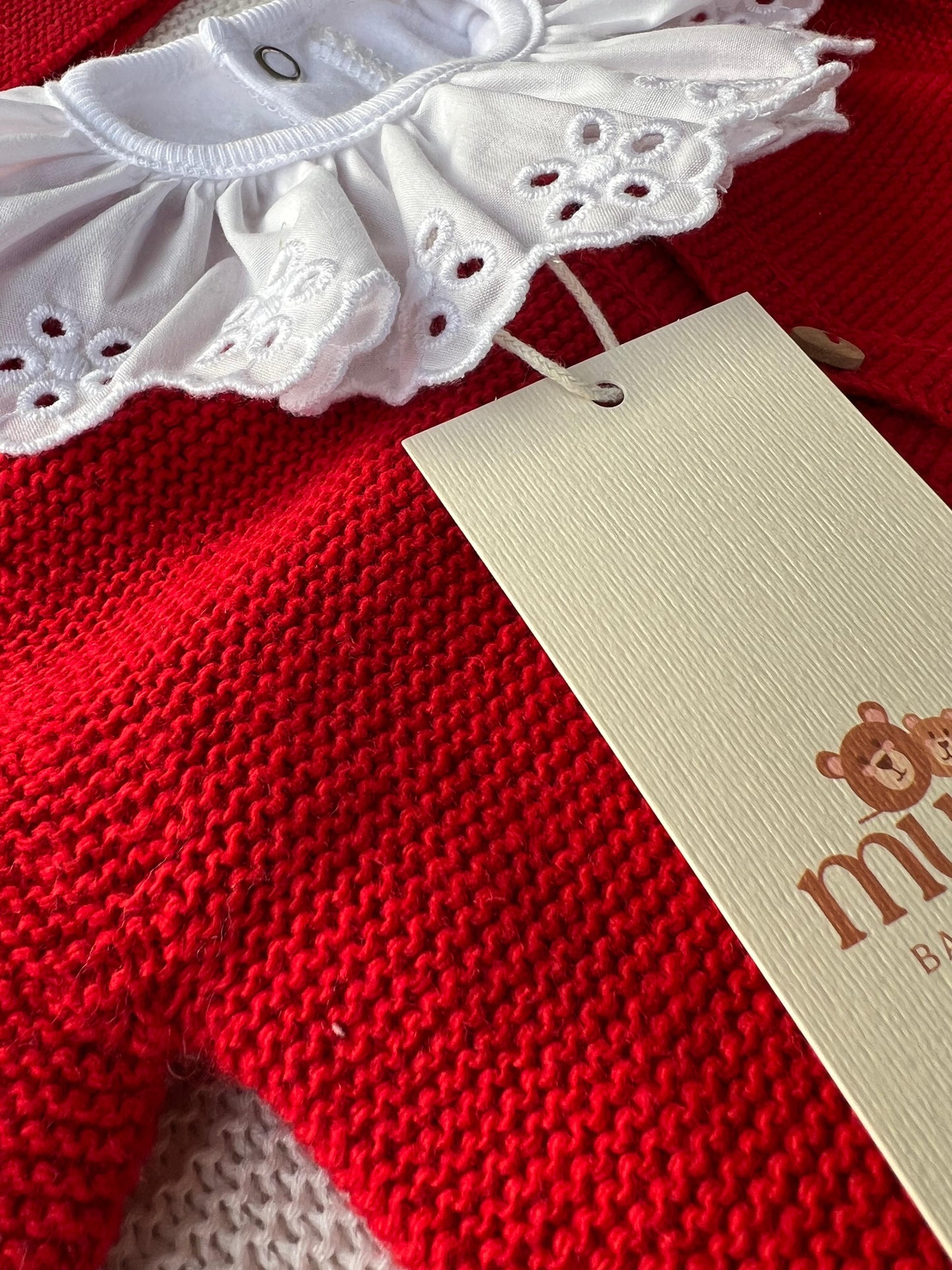 Completo Neonato 3 Pezzi in Lana e Cashmere