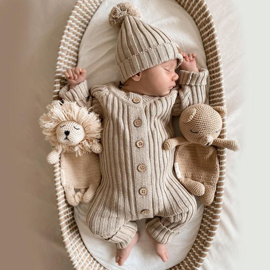 Mumi Box a Costine – Set 3 Pezzi (Tutina-Cappellino-Stivaletti)🤍🤎💜