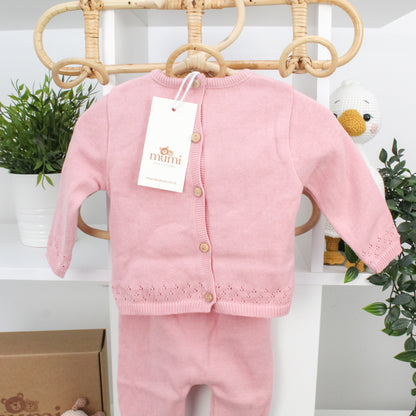 Coordinato in maglia + copertina