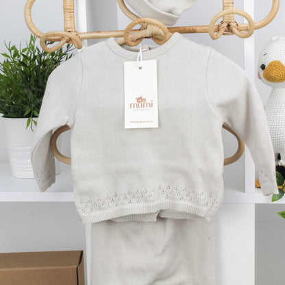 Coordinato in maglia + copertina