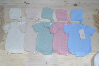 Pagliaccetto Cotone con Colletto Ricamato
