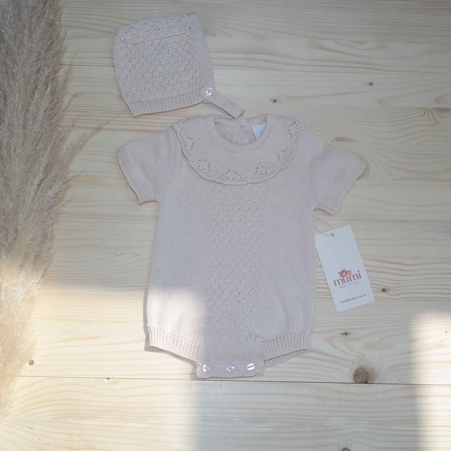 Pagliaccetto Cotone con Colletto Ricamato