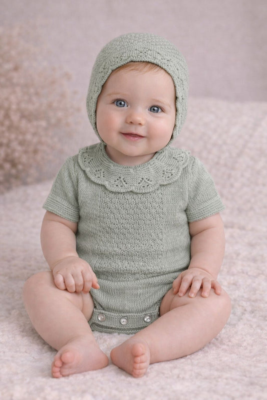 Pagliaccetto Cotone con Colletto Ricamato