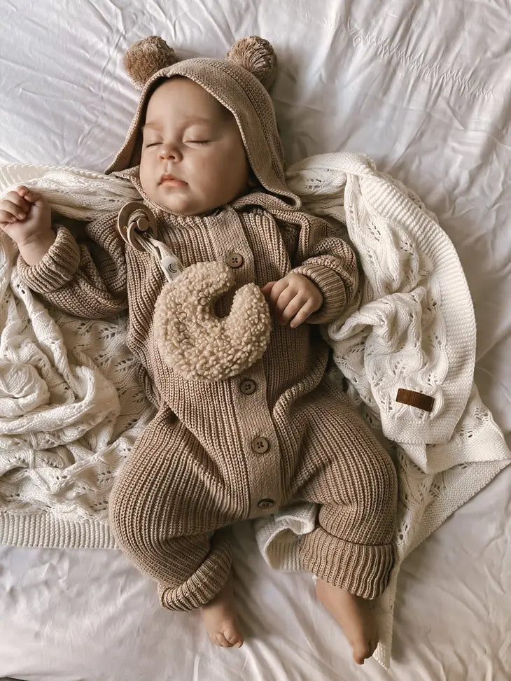 Tutina con cappuccio Teddy Cacao