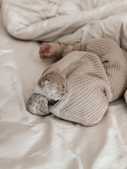 Tutina con cappuccio Teddy Cacao