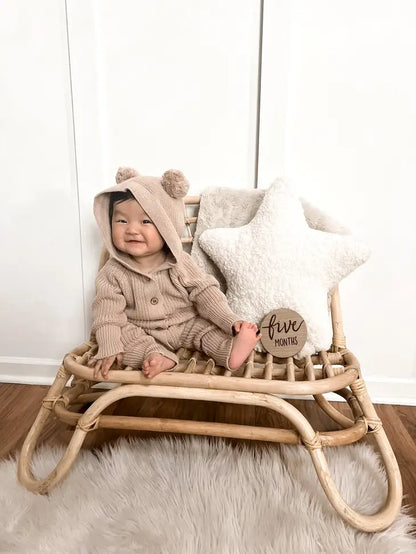 Tutina con cappuccio Teddy Cacao